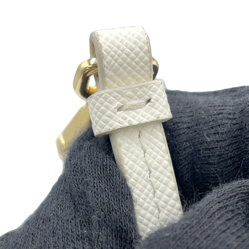 PRADA Mini Shoulder Bag White1BP050 Saffiano LeatherLeather