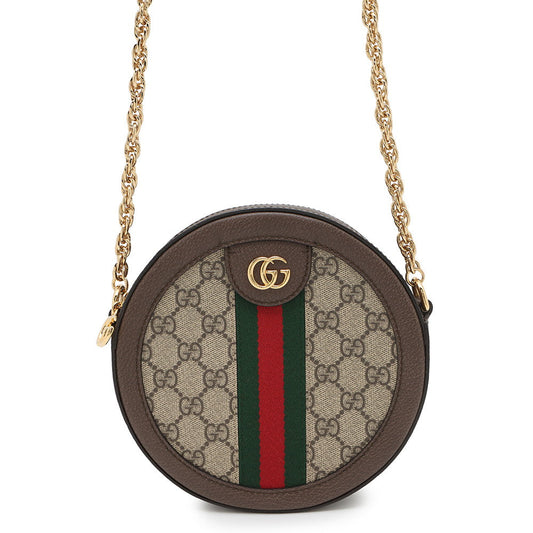 GUCCI GG Supreme Ophidia Beige/Brown550618 PVC Leather
