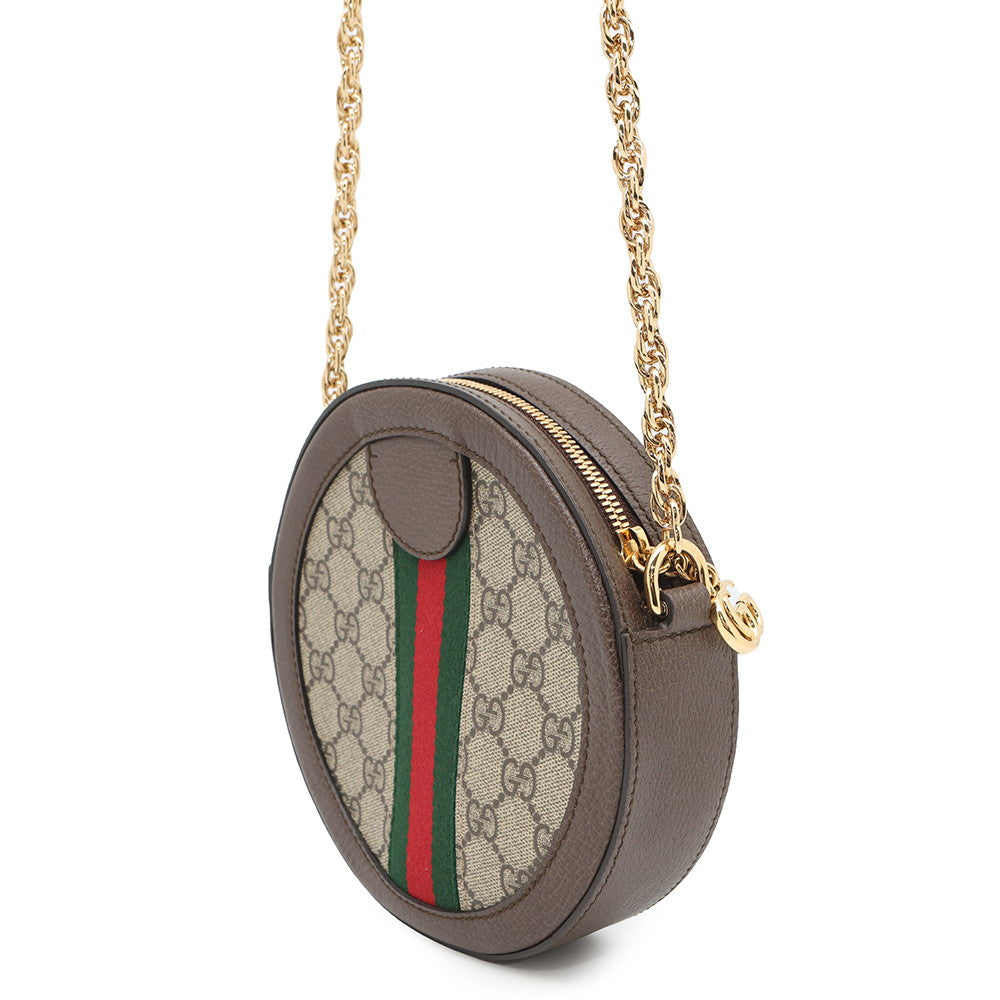 GUCCI GG Supreme Ophidia Beige/Brown550618 PVC Leather