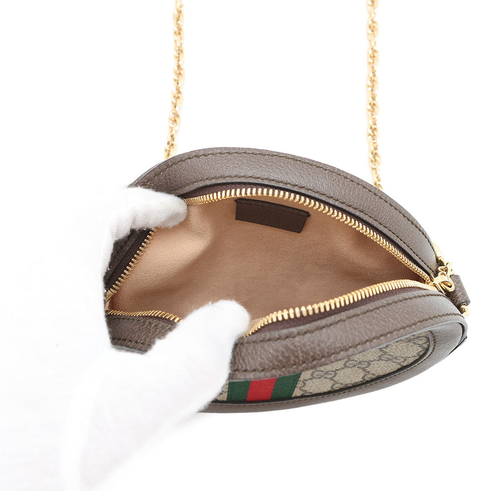 GUCCI GG Supreme Ophidia Beige/Brown550618 PVC Leather