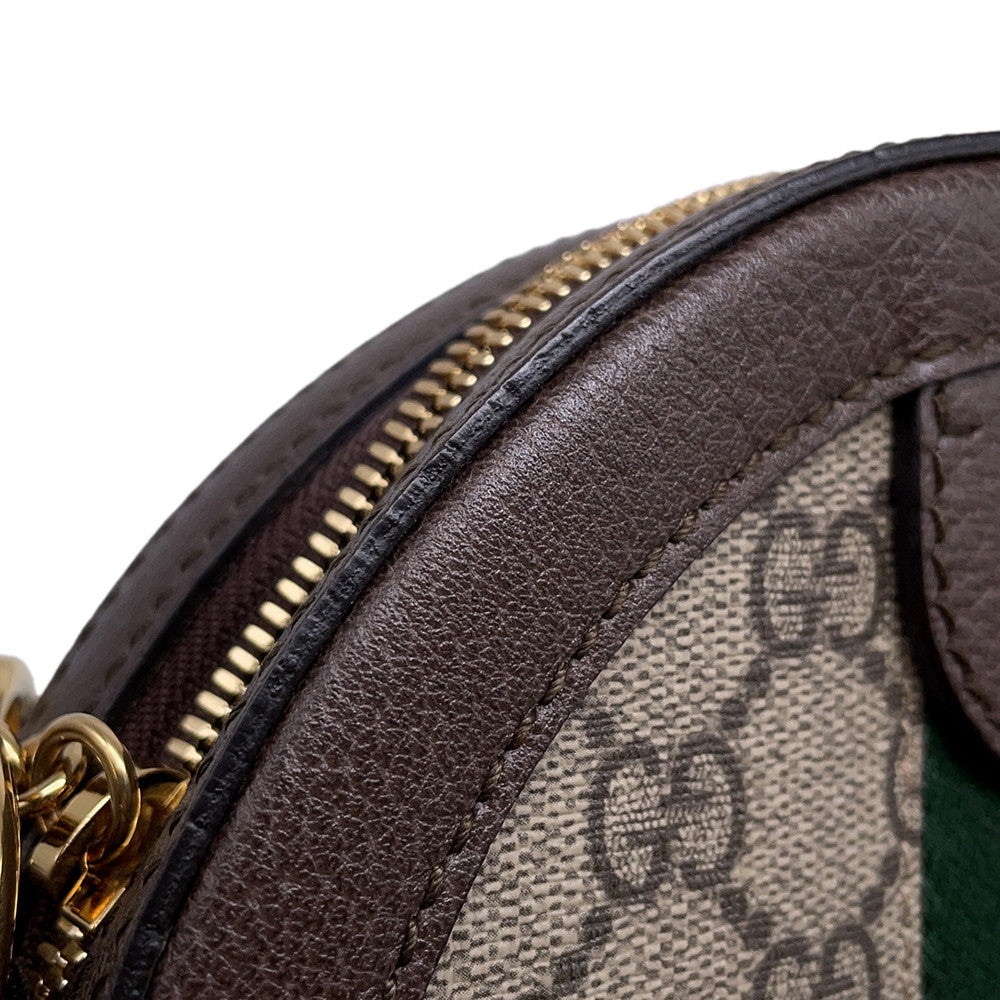 GUCCI GG Supreme Ophidia Beige/Brown550618 PVC Leather
