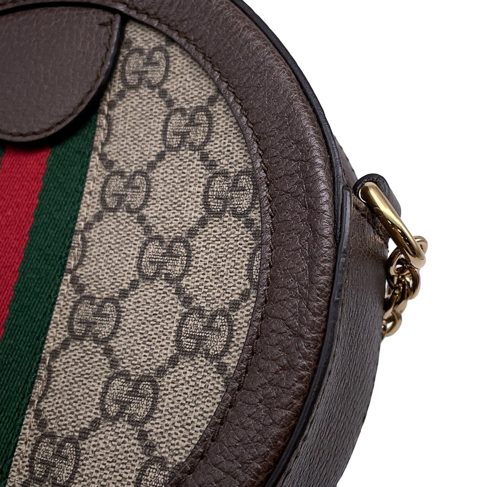 GUCCI GG Supreme Ophidia Beige/Brown550618 PVC Leather