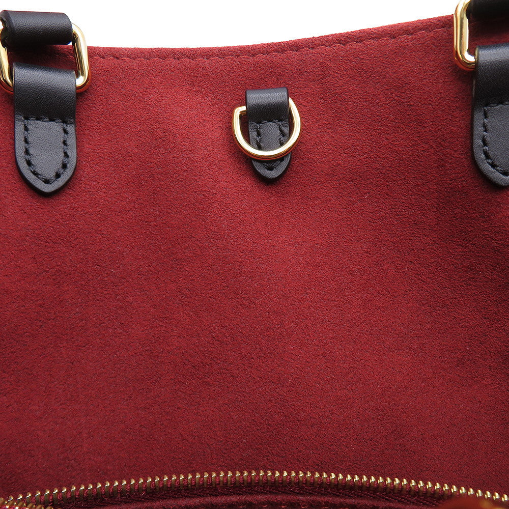 LOUIS VUITTON Onthego Noir/BeigeM45495 Bicolor Monogram Empreinte Leather Size MM