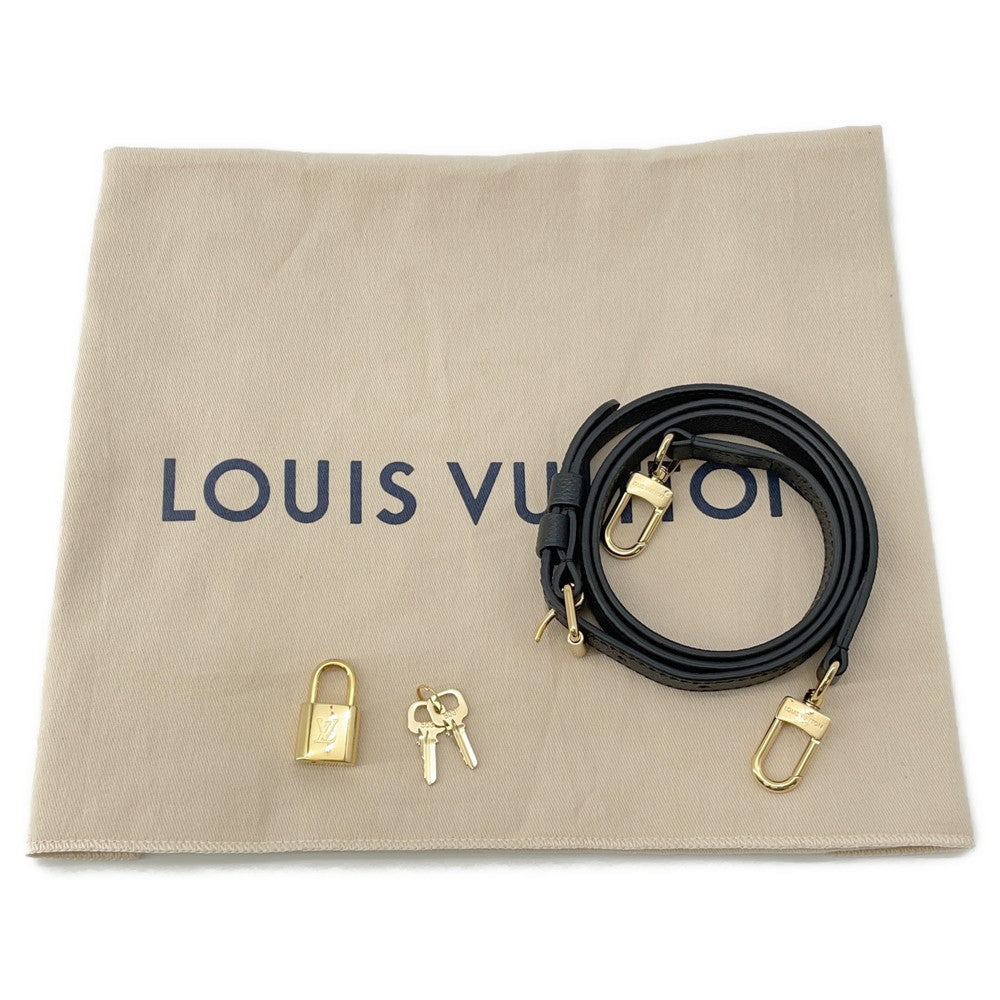 LOUIS VUITTON Speedy Bandouliere Noir/RedM58947 Bicolor Monogram Empreinte Leather Size 25