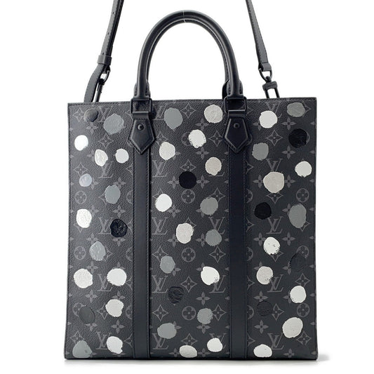 LOUIS VUITTON LV × YK Sac Plat NoirM46404 Monogram Eclipse Painted Dot