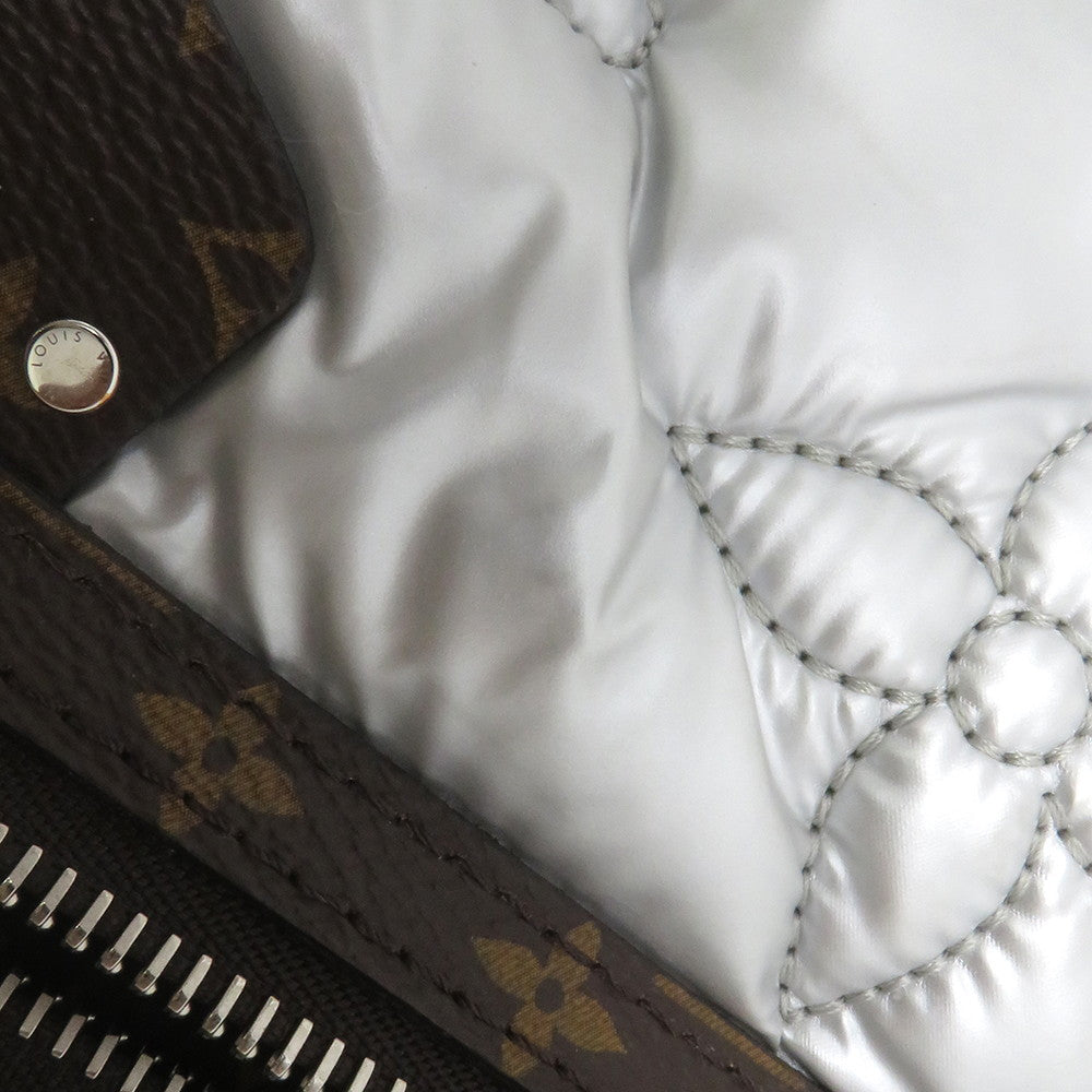 LOUIS VUITTON Pillow Maxi Bumbag Silver/BrownM20971 Recycled MetallicNylon Monogram