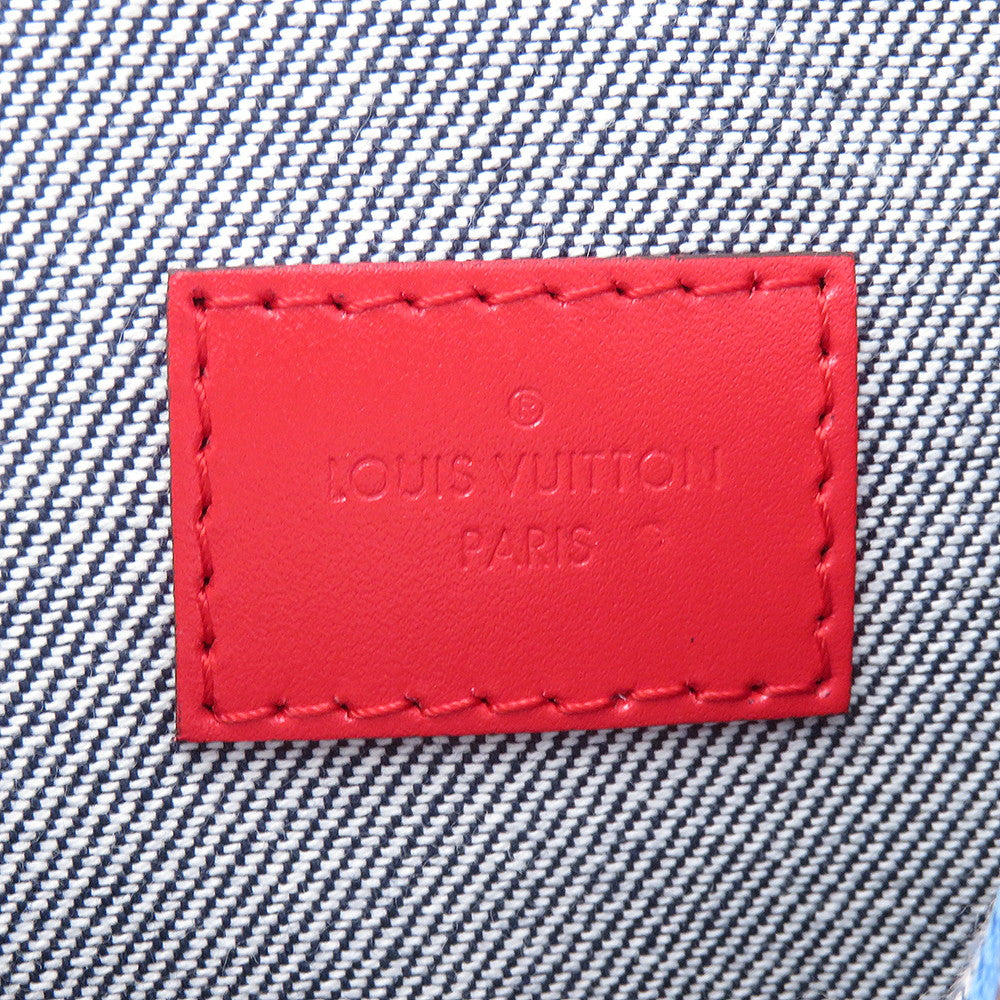 LOUIS VUITTON Speedy Bandouliere Blue/RedM45041 Monogram Denim Size 30