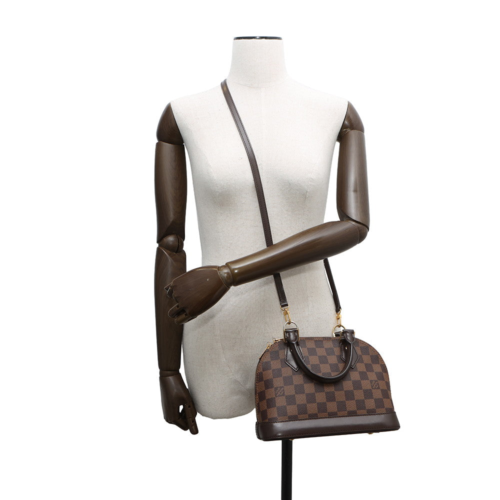 LOUIS VUITTON Alma RedN41221 Damier Ebene Canvas Size BB