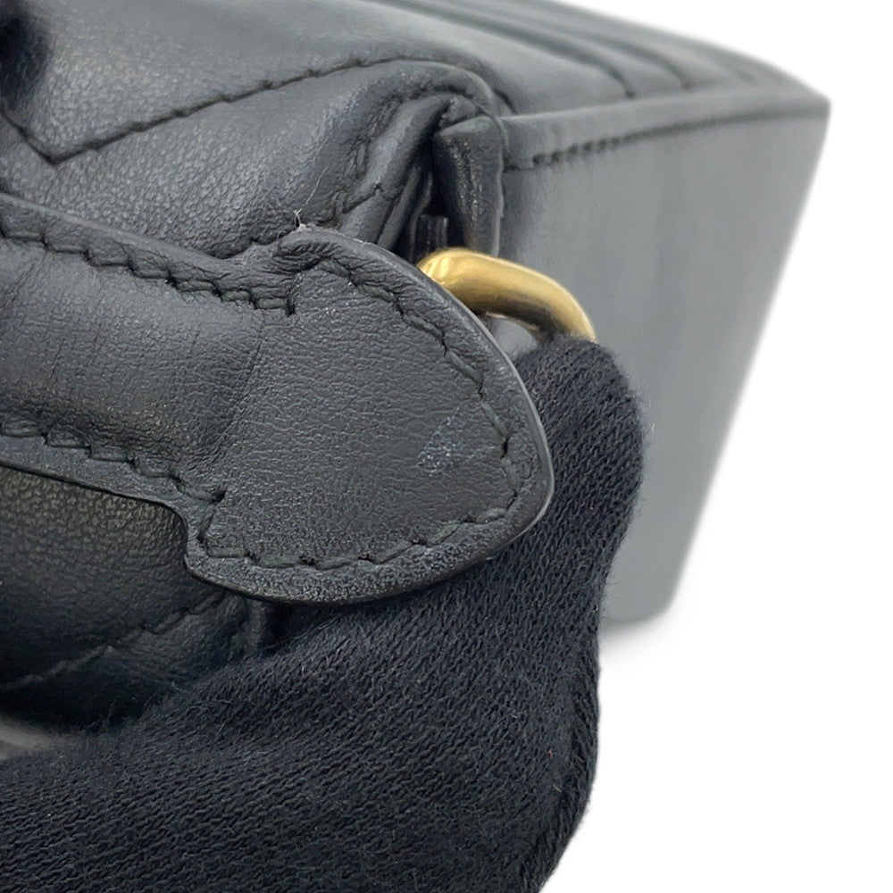 GUCCI GG Marmont Top Handle Bag Black547260 Leather Size Small