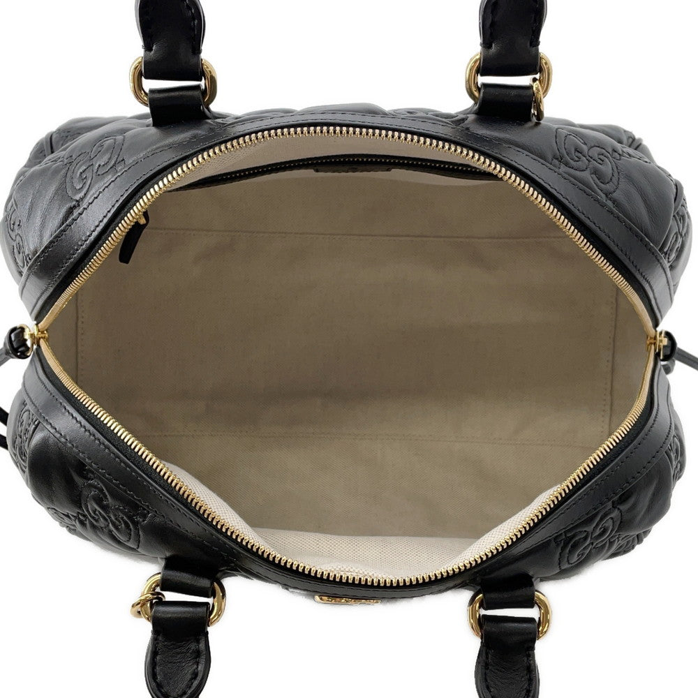 GUCCI GGMatelasse 2wayTravel Bag Black702242 Leather
