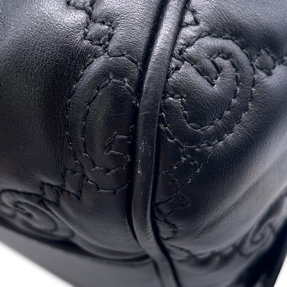 GUCCI GGMatelasse 2wayTravel Bag Black702242 Leather