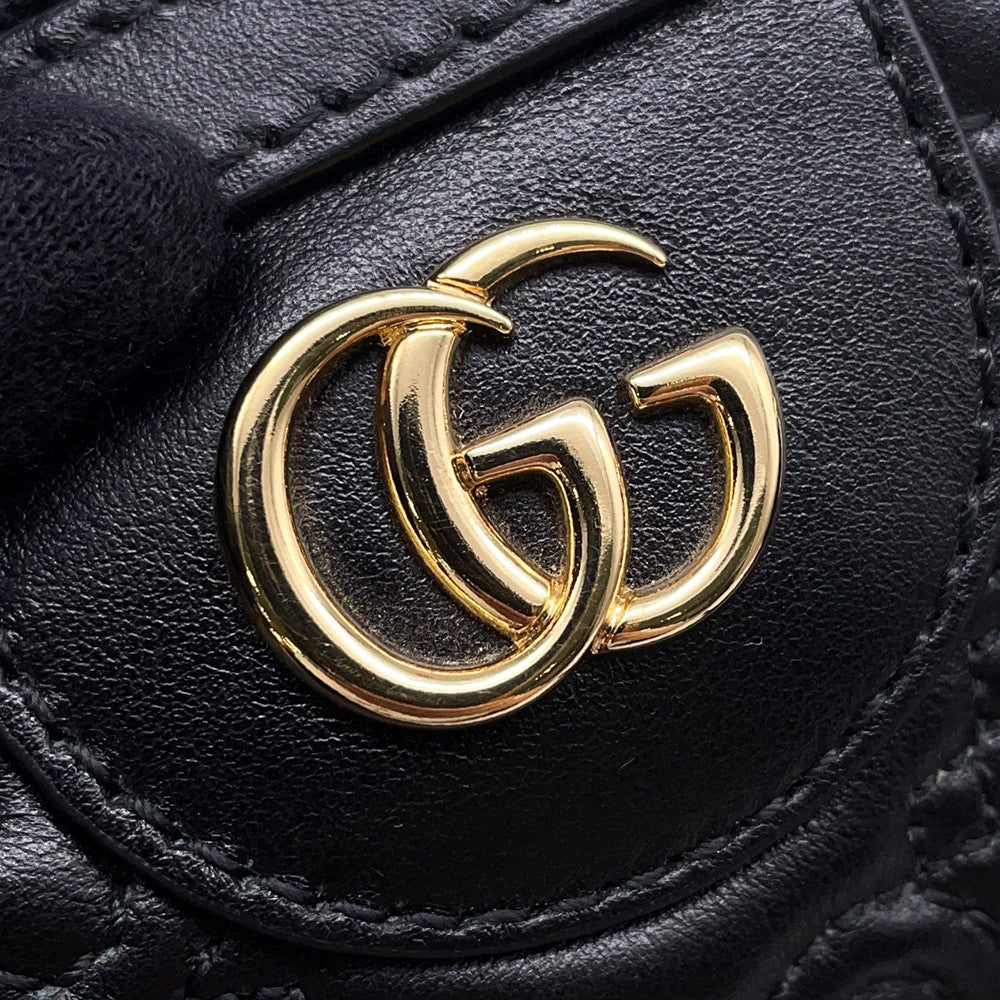 GUCCI GGMatelasse 2wayTravel Bag Black702242 Leather