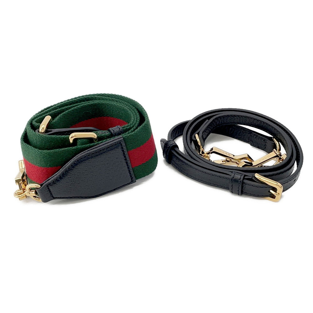 GUCCI GUCCIxadidas Horsebit1955 Shoulder Bag Black677212 Leather
