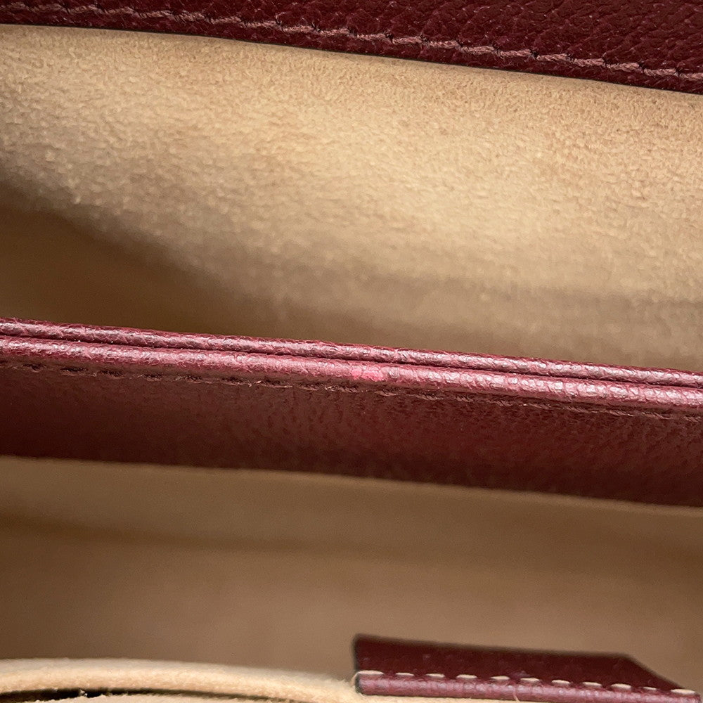 GUCCI Ophidia ChainShoulder Bag Bordeaux503877 Leather Size Small