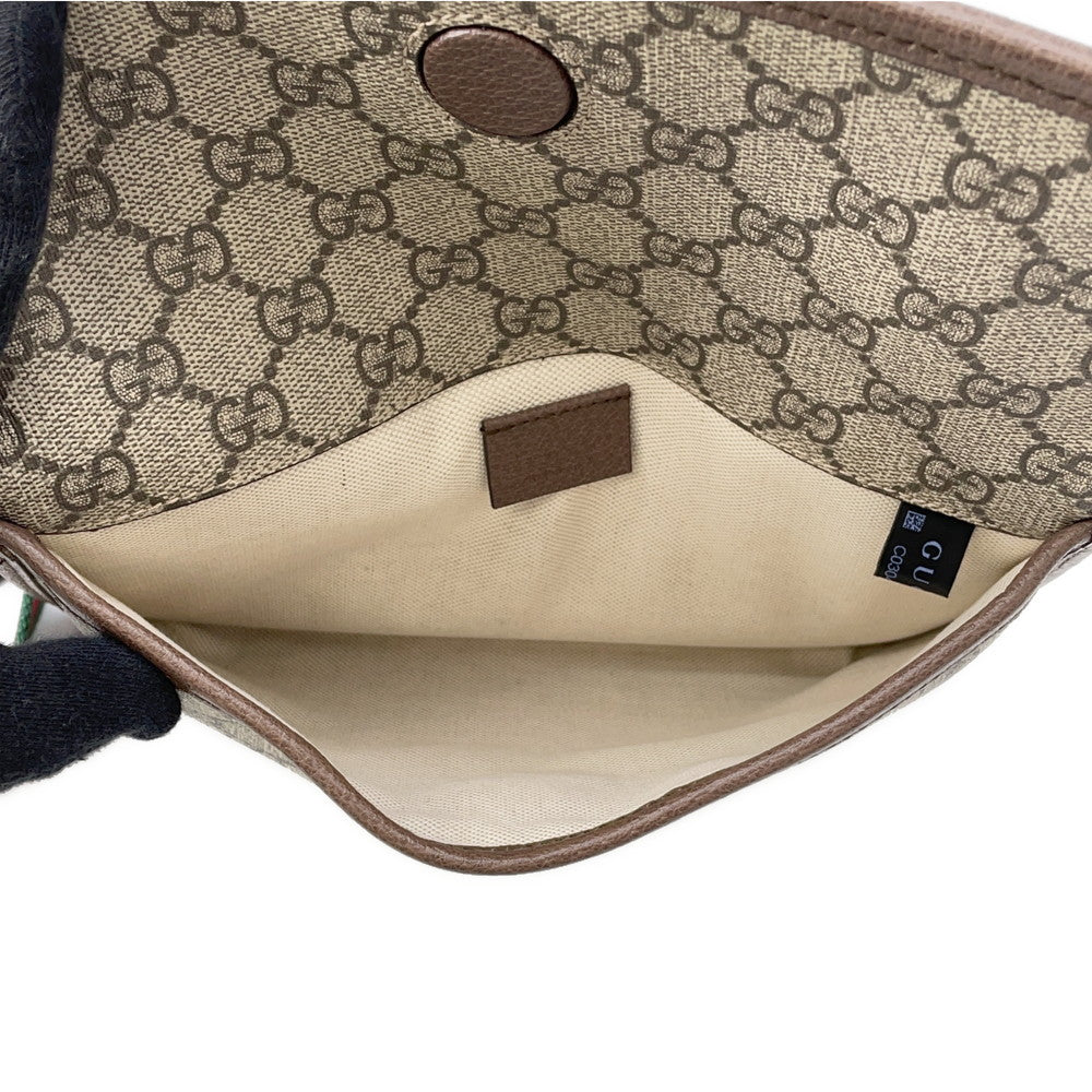 GUCCI GG Supreme Neo Vintage Waist Bag Brown493930 PVC Canvas