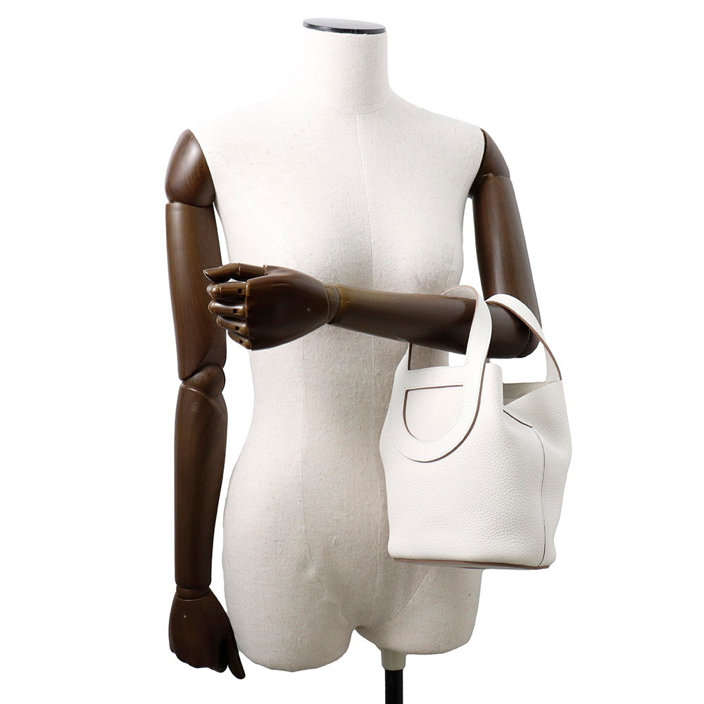 HERMES in-the-loop Tote Bag Grease pail Taurillon Clemence Swift Leather Size 18