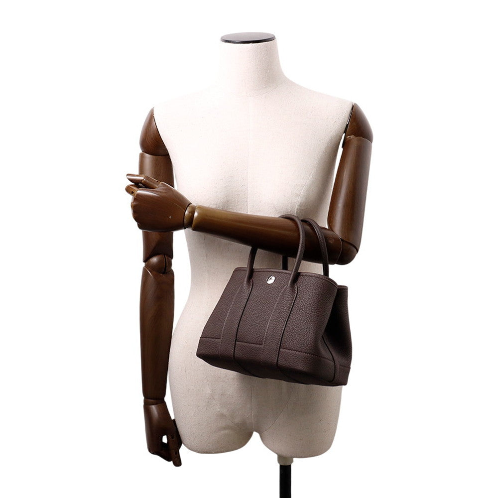 HERMES Neo Garden Ebene Negonda Leather Size 23
