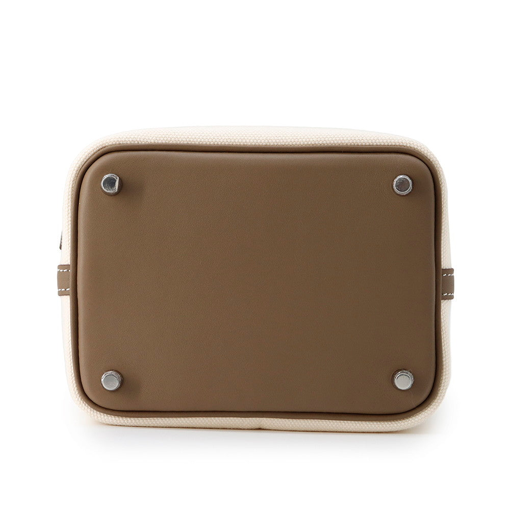 HERMES Picotin Lock Cargo Ecru/Etoupe Towar Goeran Swift Leather Size PM