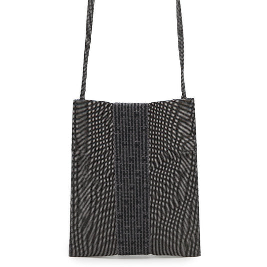 HERMES Her Line ShoulderPochette Gray Canvas