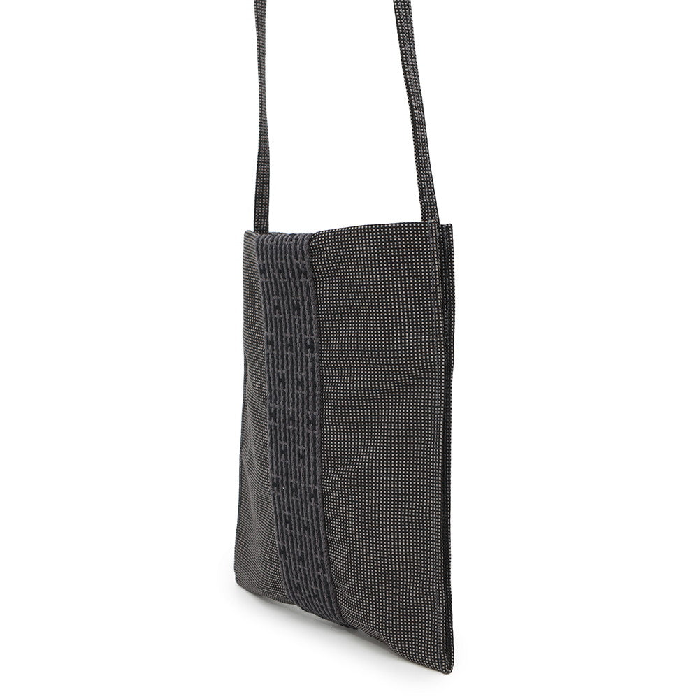 HERMES Her Line ShoulderPochette Gray Canvas