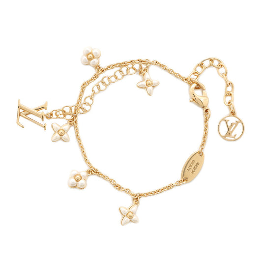 LOUIS VUITTON Bracelet・LV Flora Gram BlancM0940A Metal Beads