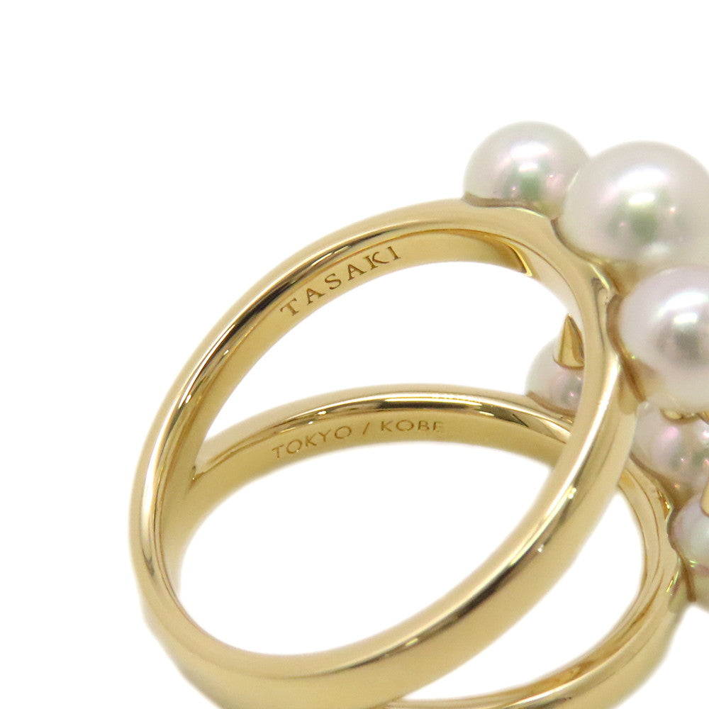 TASAKI Danger Signature Pearl Ring Size #13R-4497-18KYG K18YG Akoya Pearl