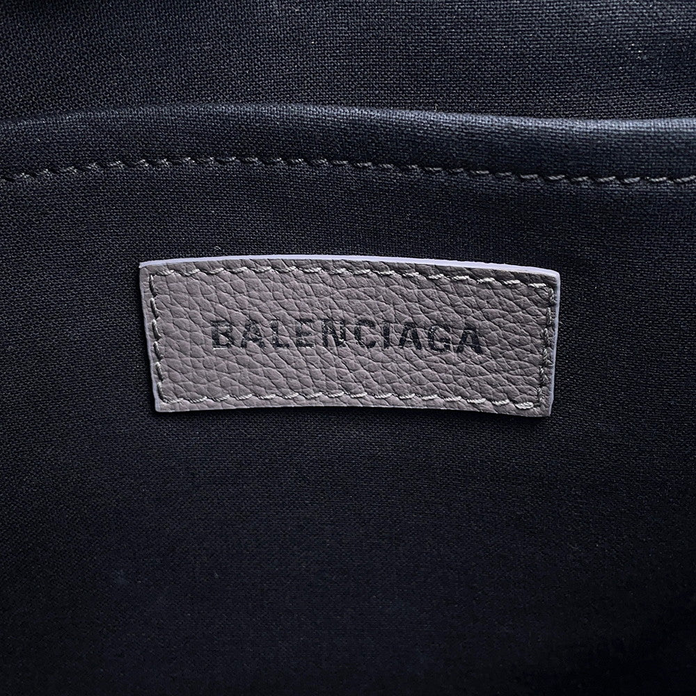 BALENCIAGA Hardware 2way Tote Gray671402 Leather Size Small