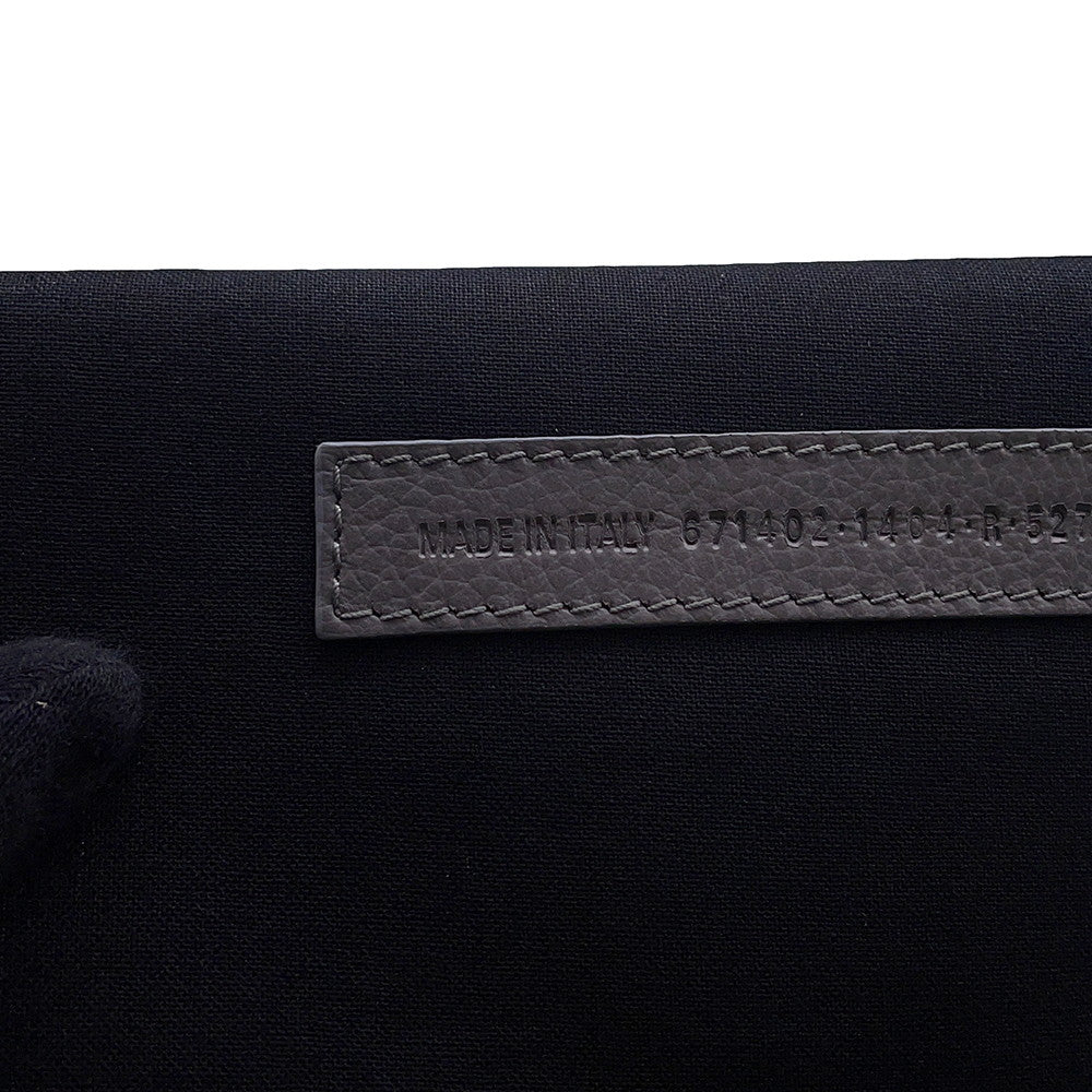 BALENCIAGA Hardware 2way Tote Gray671402 Leather Size Small