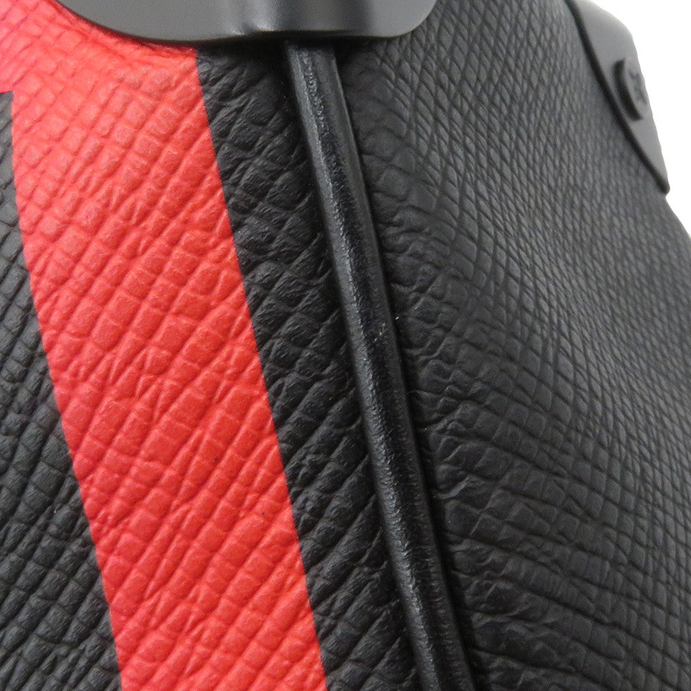 LOUIS VUITTON Mini Soft Trunk Noir/Righe RainbowM30351 Taiga Leather Size Mini