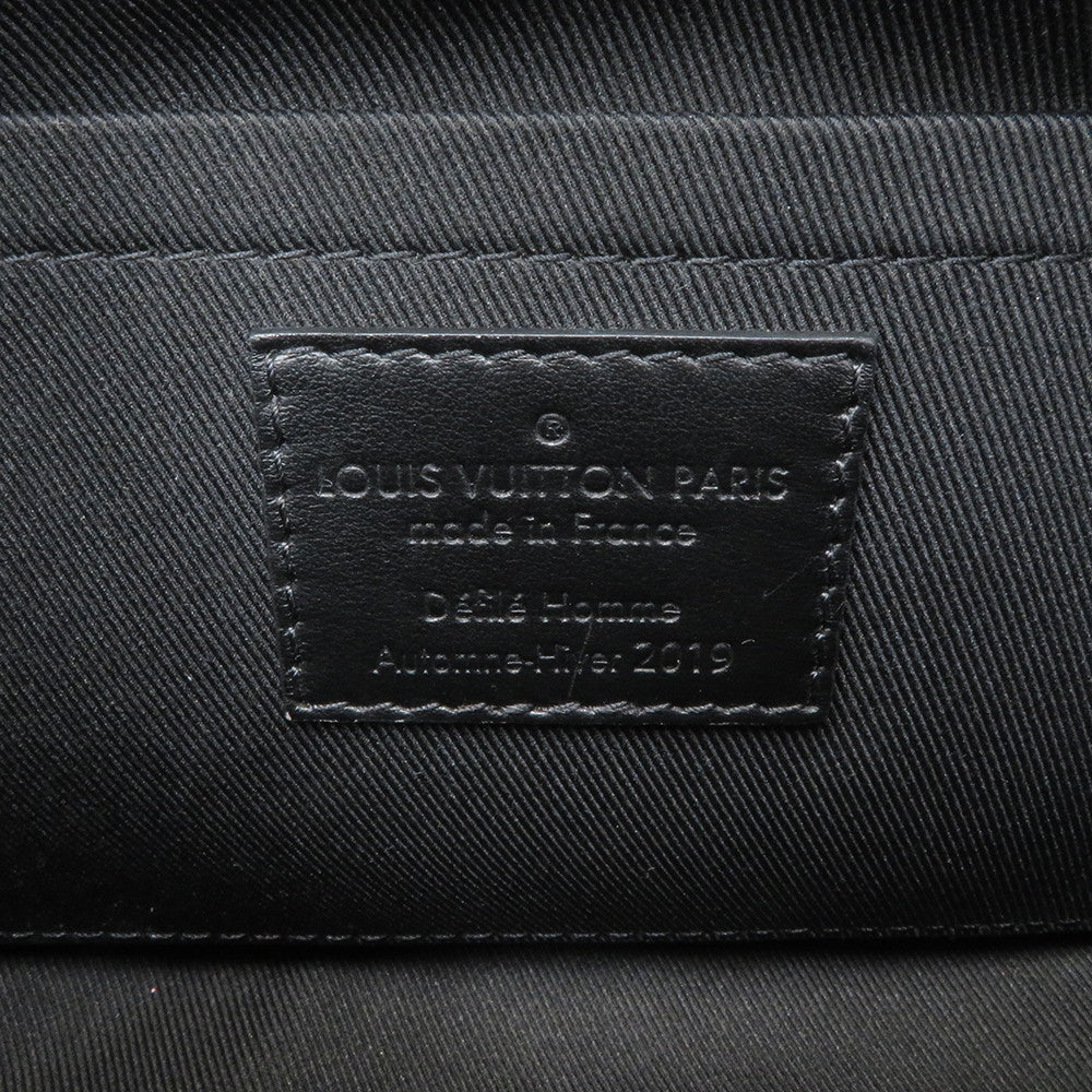 LOUIS VUITTON Mini Soft Trunk Noir/Righe RainbowM30351 Taiga Leather Size Mini