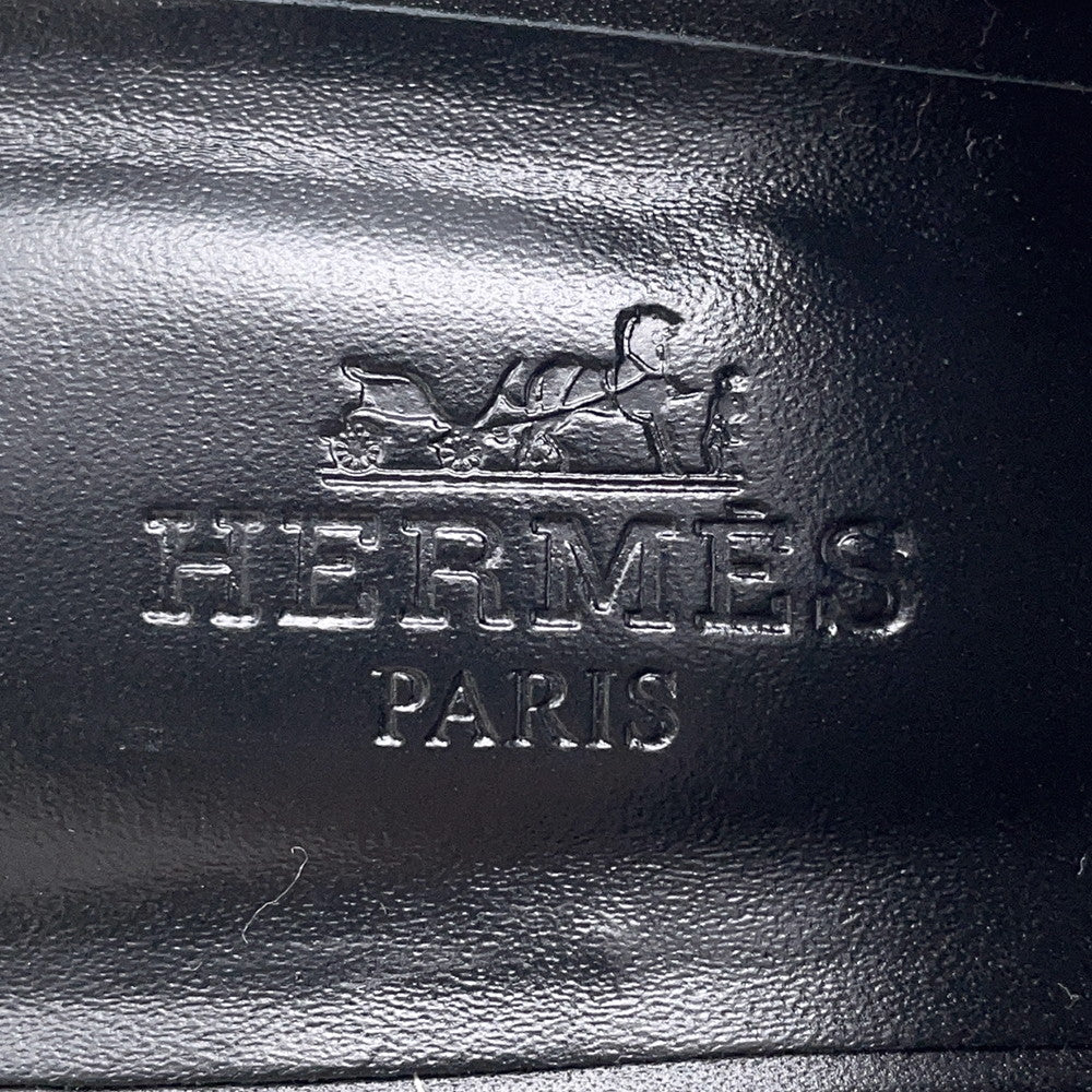HERMES Sandals 《Cute》 60 Black Calf Leather Size 36 1/2