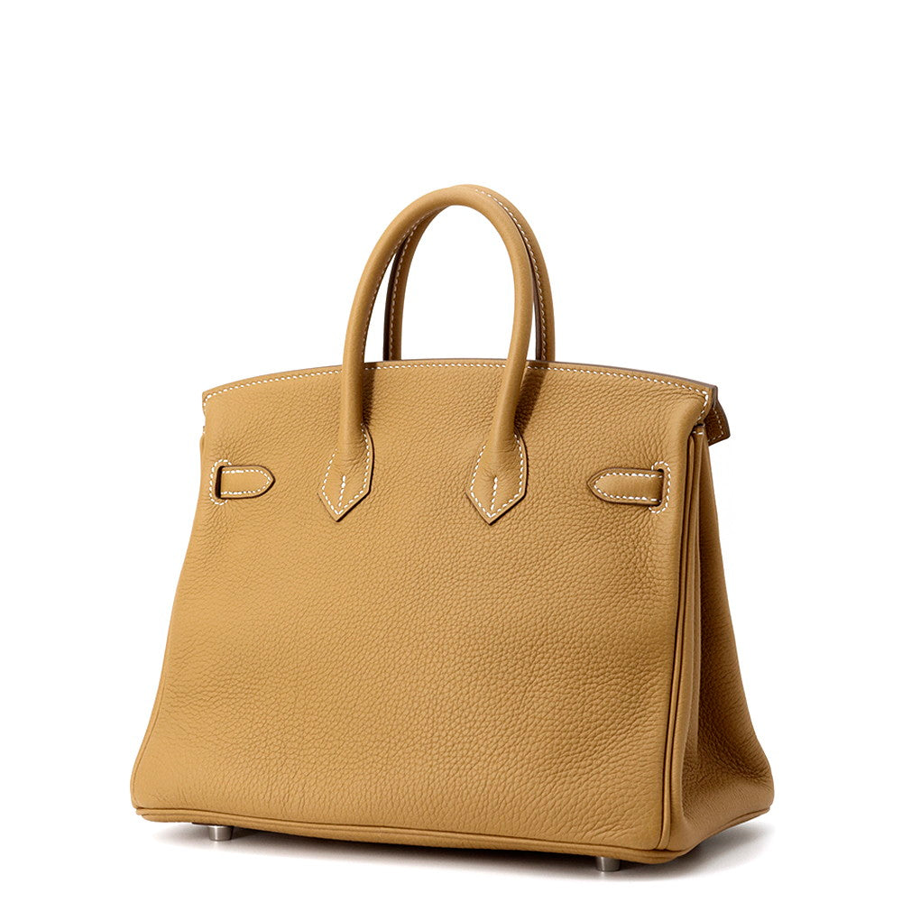 HERMES Birkin Natural Sable Togo Leather Size 25