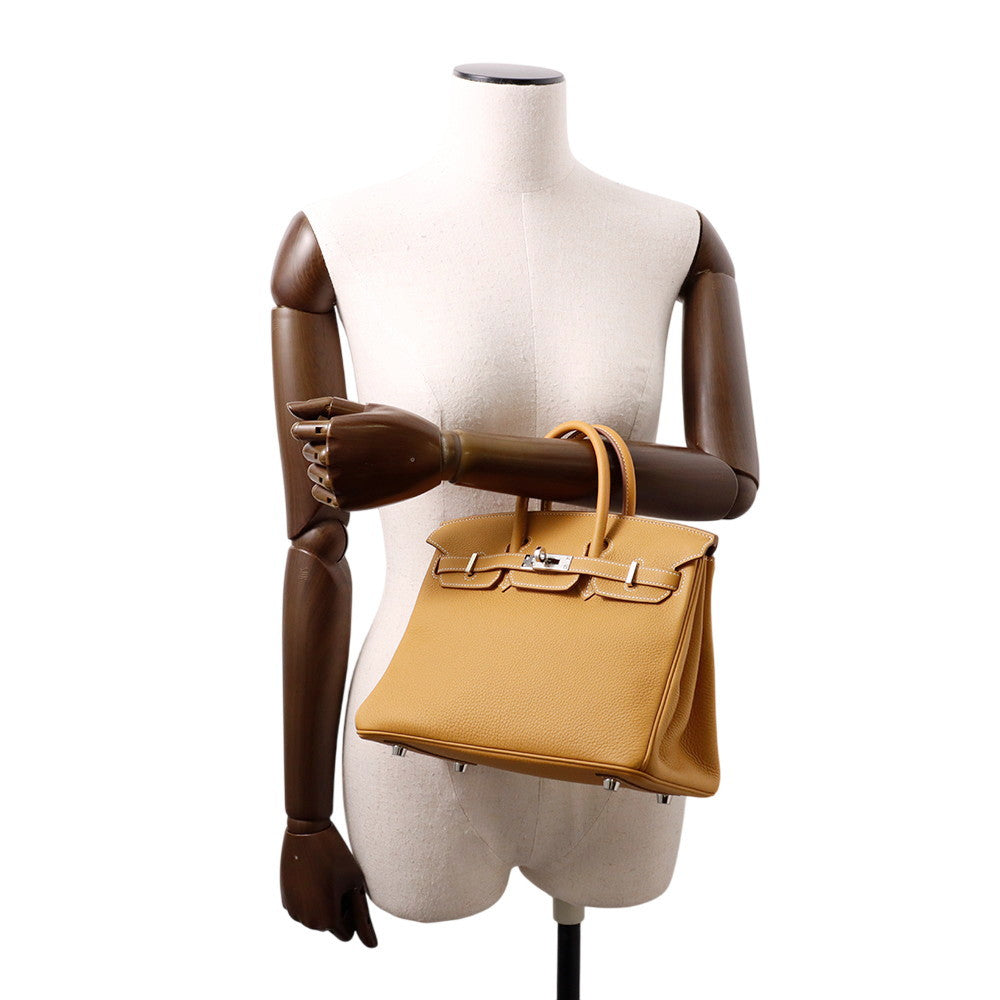 HERMES Birkin Natural Sable Togo Leather Size 25