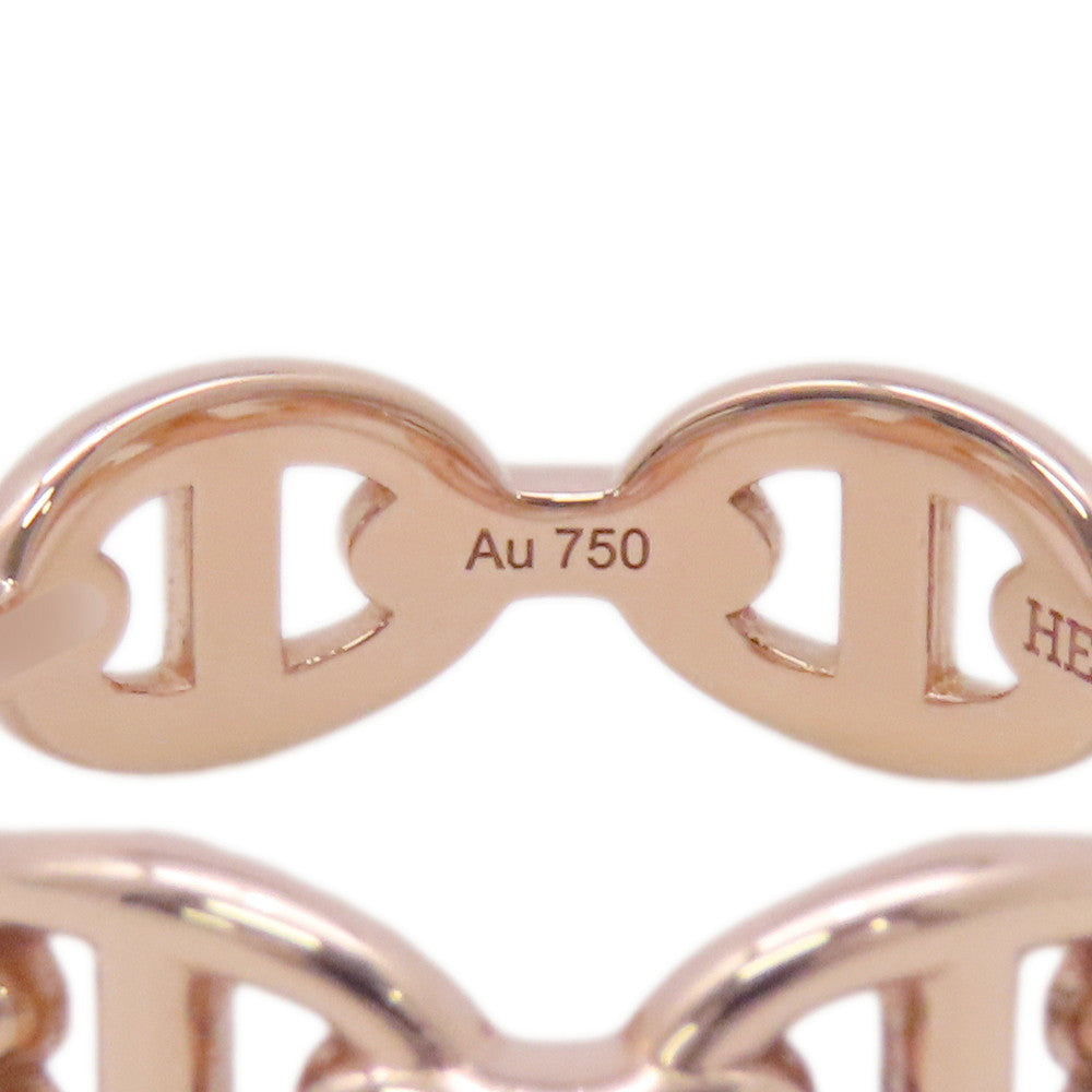 HERMES Chaine d'Ancre Anchene Ring Size PM/53/#13 18K Pink Gold