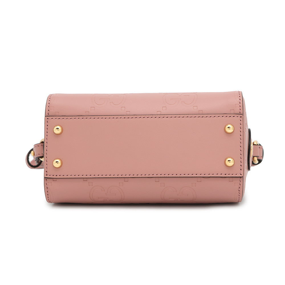 GUCCI GG Super Mini 2WAY Handbag Pink790130 Leather