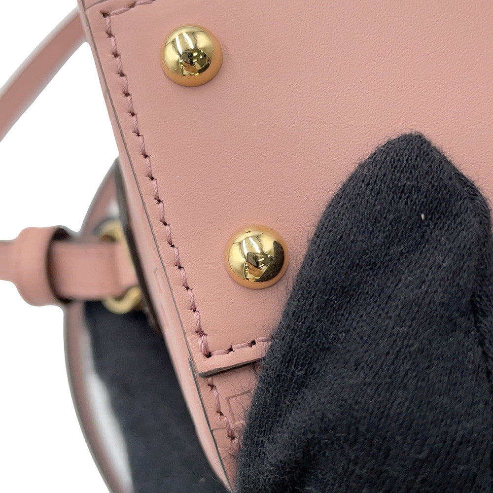 GUCCI GG Super Mini 2WAY Handbag Pink790130 Leather