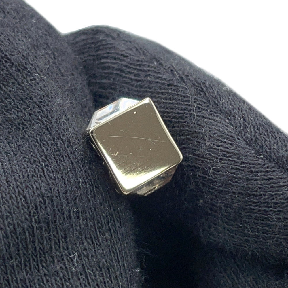 CHANEL Cube Necklace TransparentABE819 Metal strass