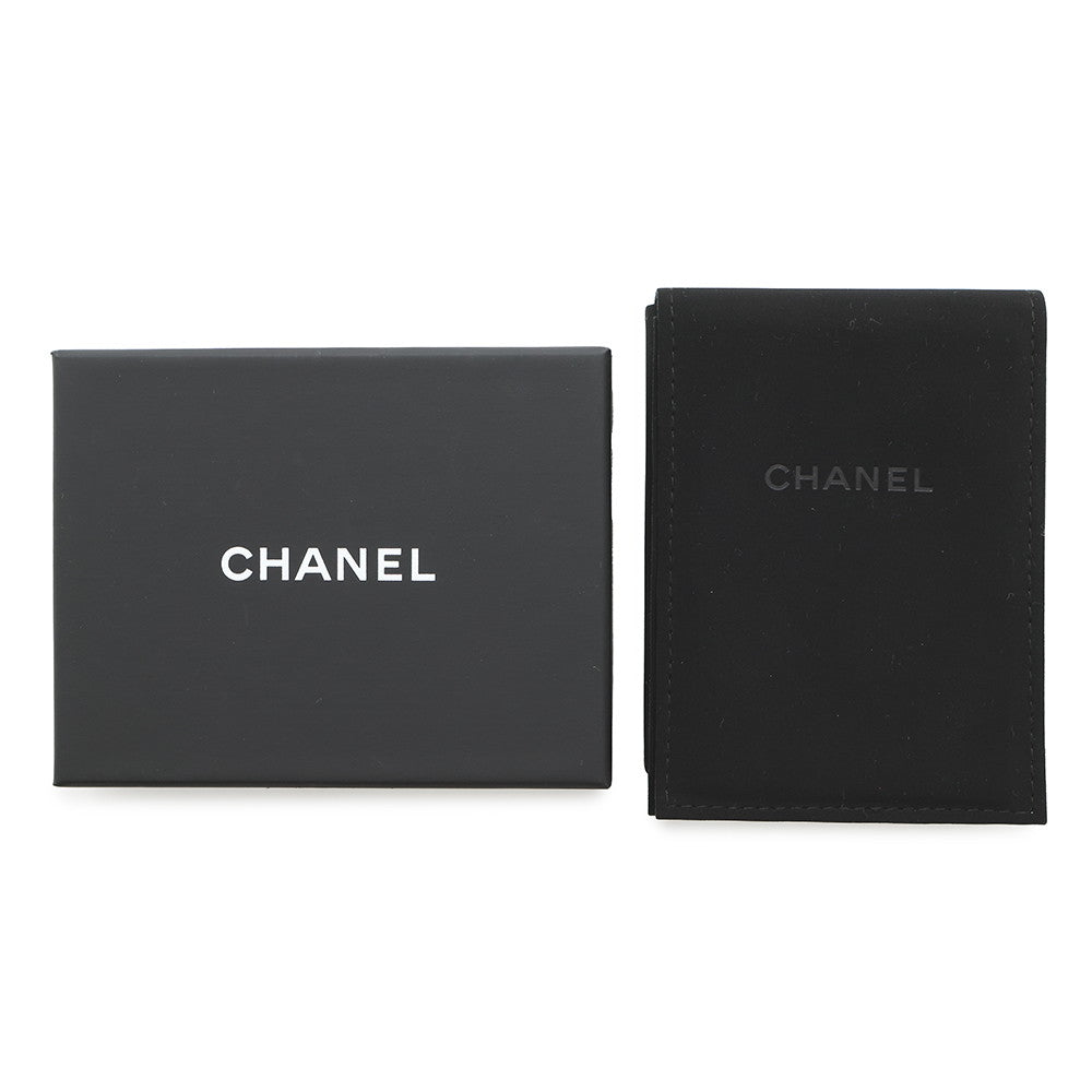 CHANEL Cube Necklace TransparentABE819 Metal strass