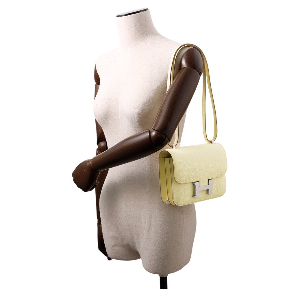 HERMES Constance 3 Miroir Jaune Milton Epsom Size Mini