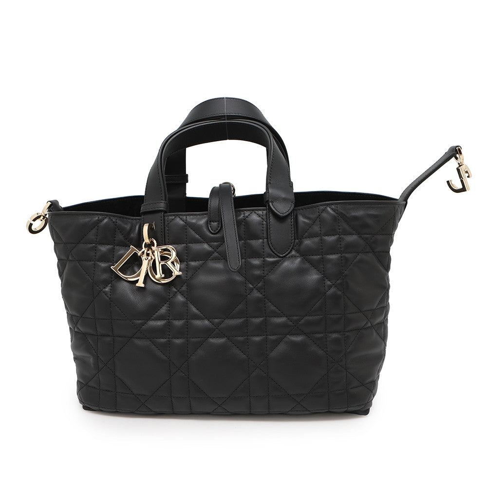Dior To Jules Macrocannage BlackM2821OSHJ Calf Leather Size Medium