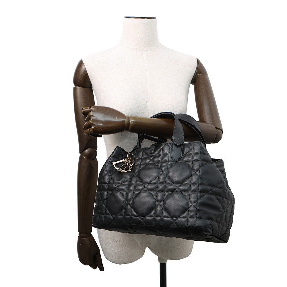 Dior To Jules Macrocannage BlackM2821OSHJ Calf Leather Size Medium