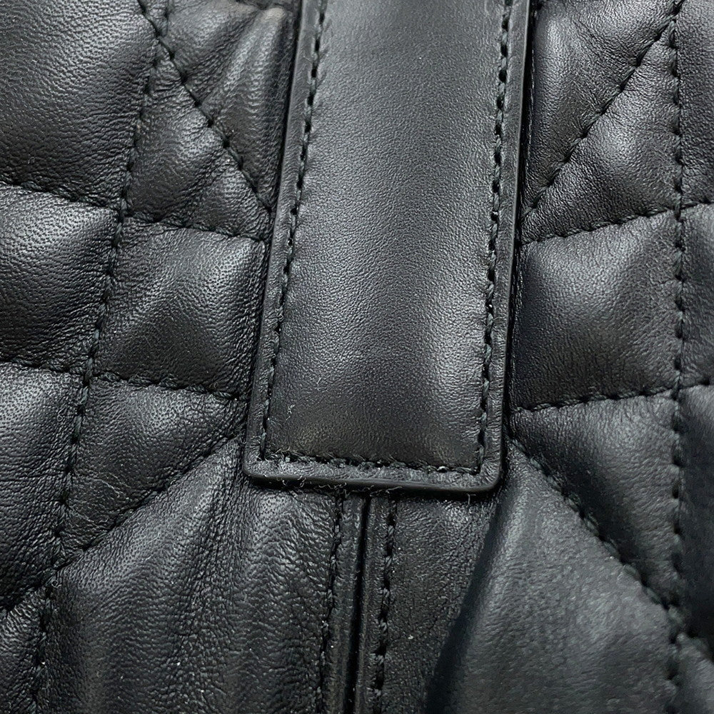 Dior To Jules Macrocannage BlackM2821OSHJ Calf Leather Size Medium