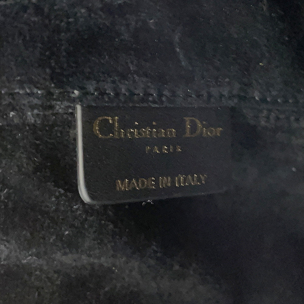 Dior To Jules Macrocannage BlackM2821OSHJ Calf Leather Size Medium
