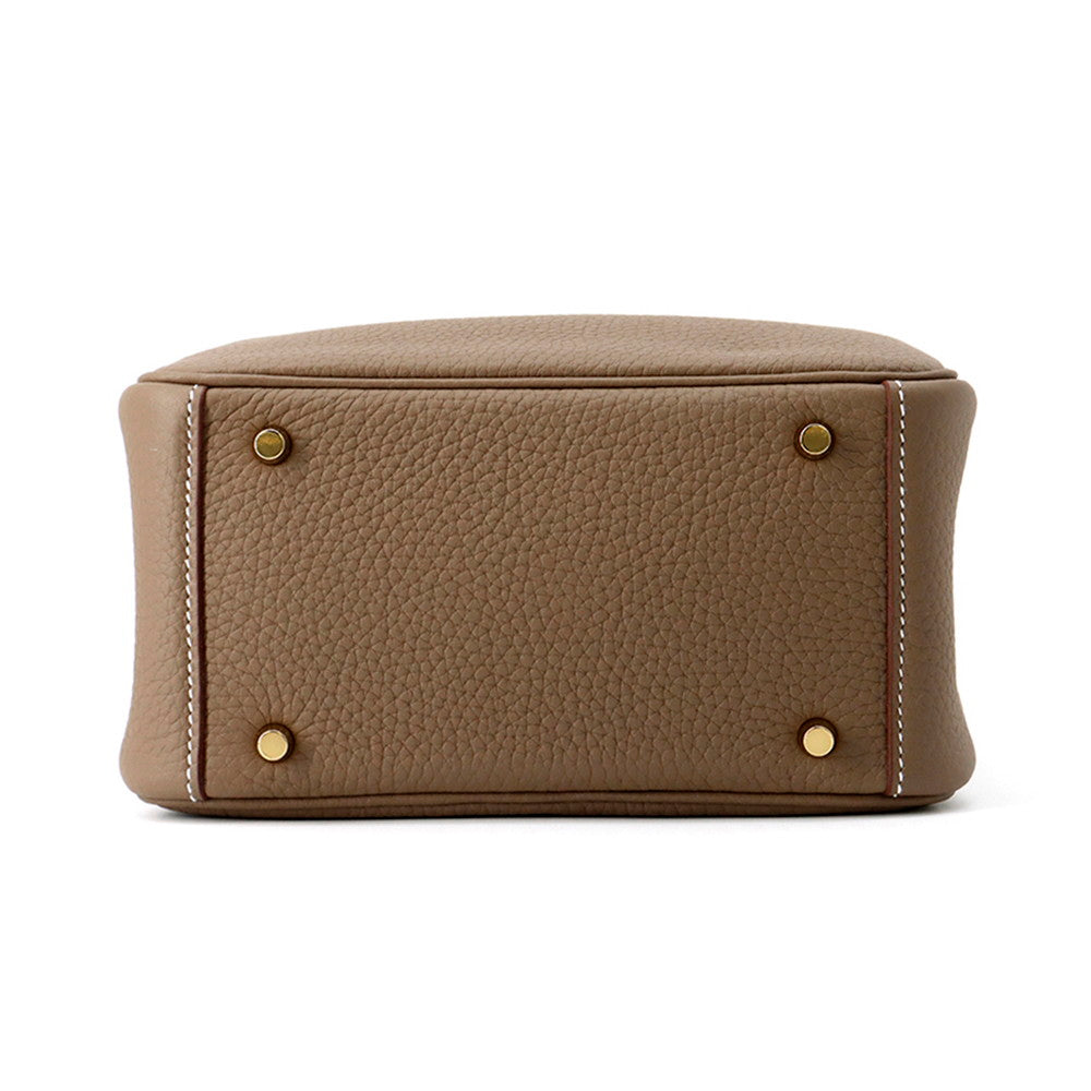 HERMES Lindy Etoupe Taurillon Clemence Size Mini