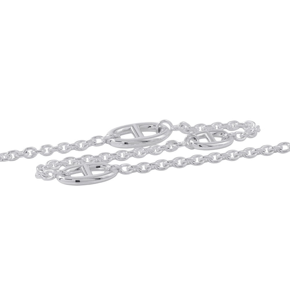 HERMES Chaine d'Ancre Farandole Necklace Size 160 SV925