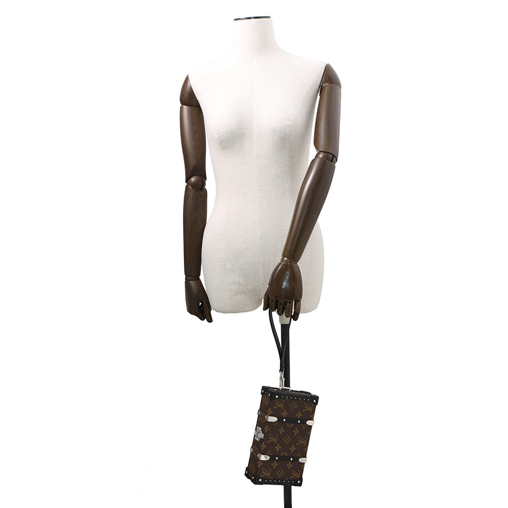 LOUIS VUITTON Wallet trunk NoirM20250 Monogram Macassar Canvas