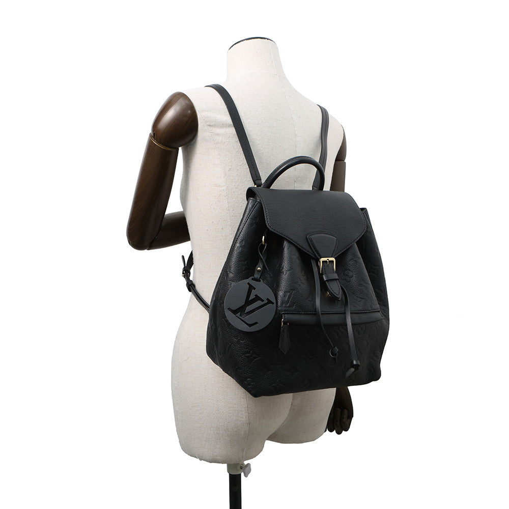 LOUIS VUITTON Montsouris NoirM45205 Monogram Empreinte Leather Size PM