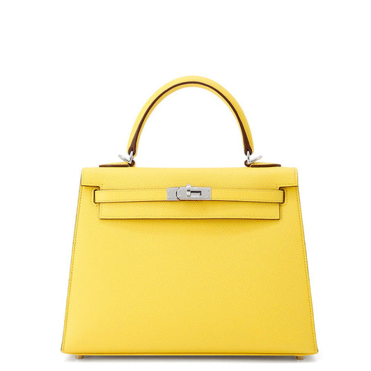 HERMES Kelly outside Jaune de Naples Epsom Size 25