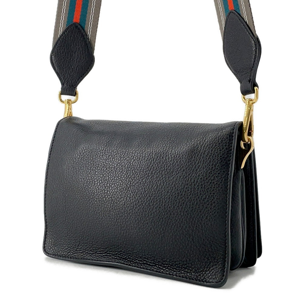 PRADA 2way Shoulder Bag Black1BD102 Leather