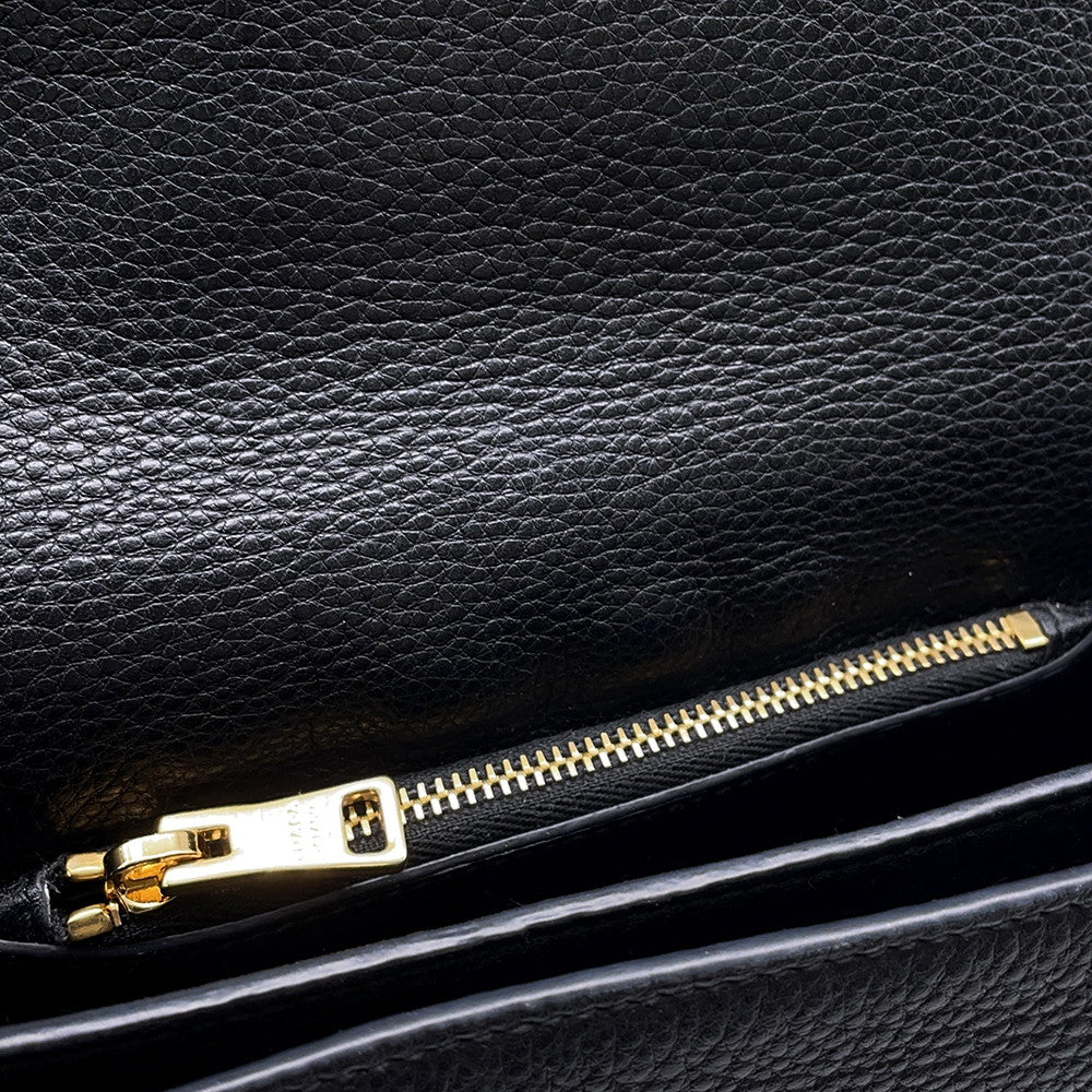 PRADA 2way Shoulder Bag Black1BD102 Leather